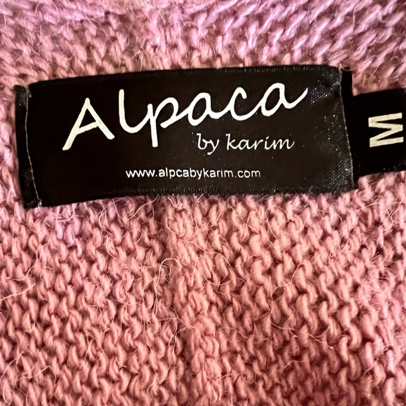 Alpaca by Karim Sweater Cardigan Size Medium - Picture 8 of 12